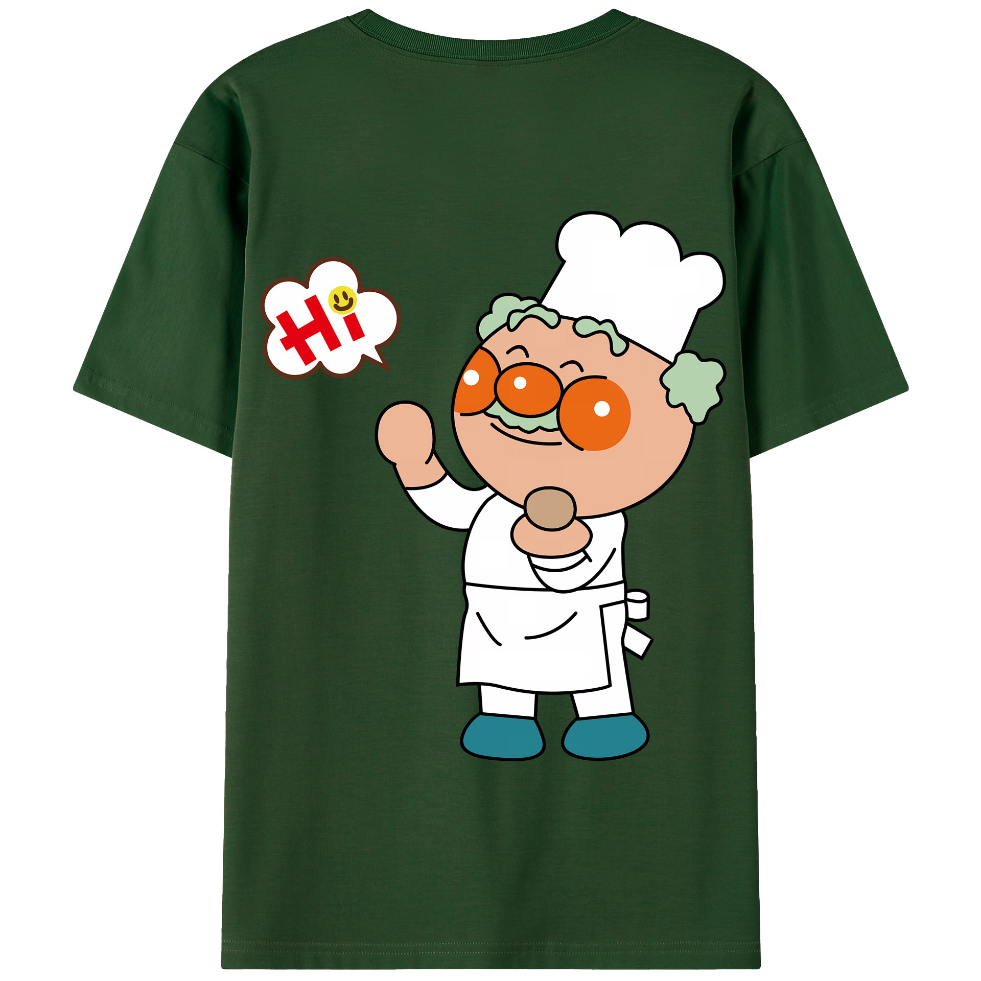 （画像用） アンパンマン Anpanman 綿100％半袖Tシャツ（背面プリント）